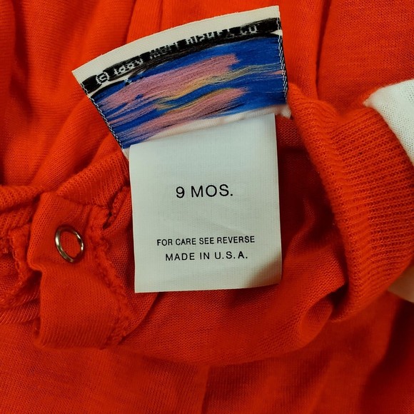 Vintage Waly Disney Co. Mickey Mouse 1984 Snap Pajamas Toddler Size 9M US Made - Picture 11 of 11